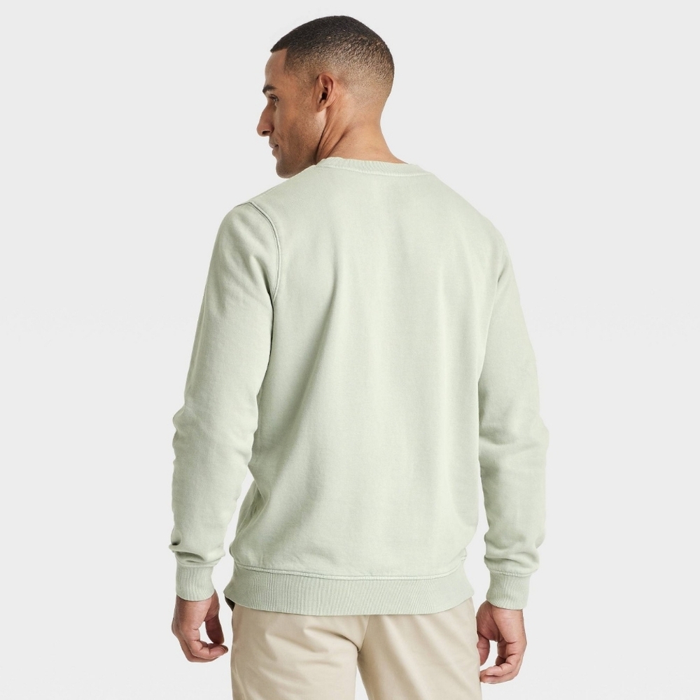 NWT Mens French Terry Crewneck Pullover Sweatshirt - Picture 5 of 5